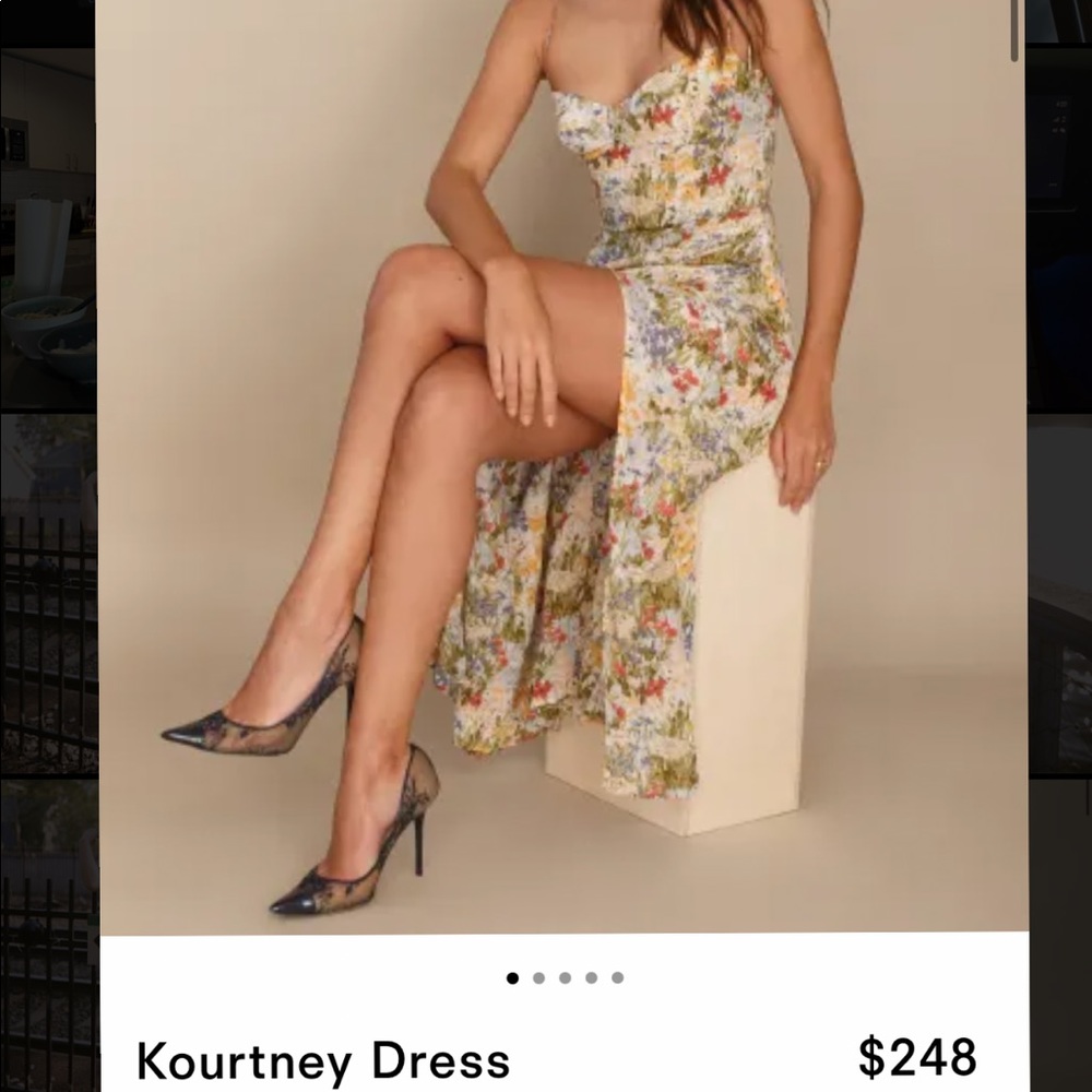 【orginal 248】Reformation Kourtney Dress Countryside print size 4
